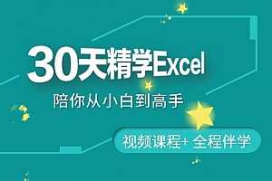 金桥 30天精学Excel 百度云网盘资源分享下载[MP4/1.83GB]