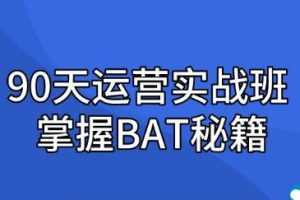 运营实战班90天全掌握BAT秘籍资料视频3G百度网盘下载MP4